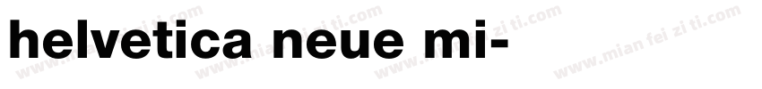 helvetica neue mi字体转换